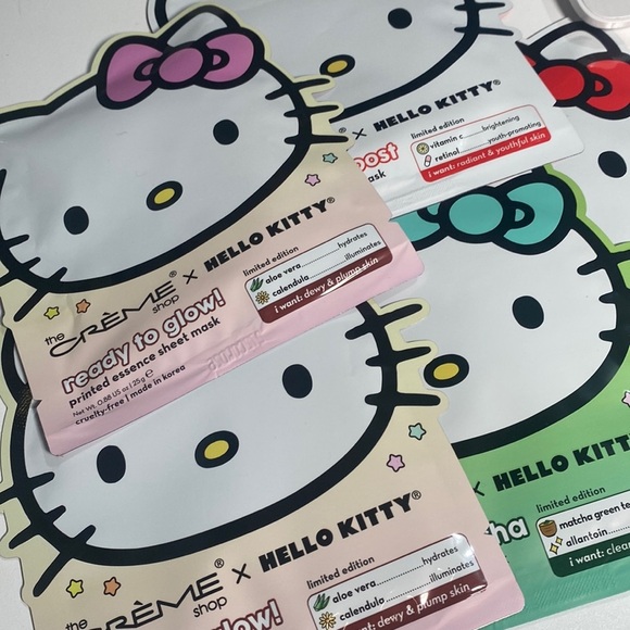 Hello kitty face masks x 5 - Picture 1 of 2